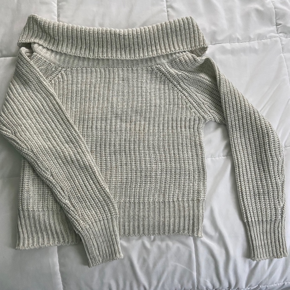 Off the shoulder sweater